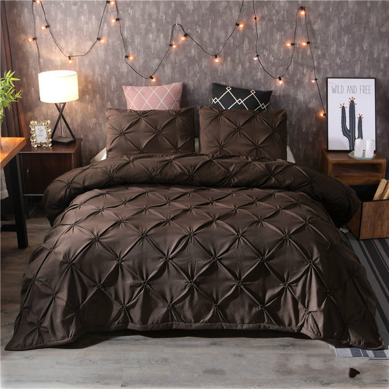 BROWN: Duvet Cover, Duvet Cover, Quilt Core Self-filled Duvet