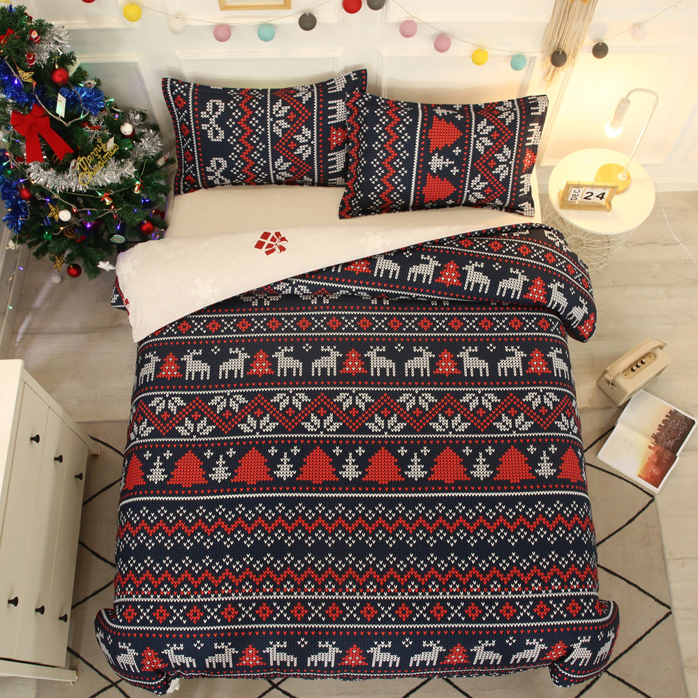 SANTA: Bedding Set Snowflakes Bedding Sets