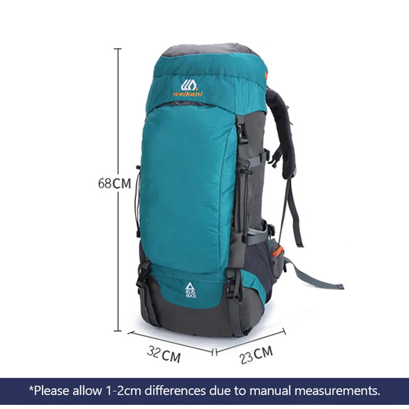 65L Camping Waterproof Backpack