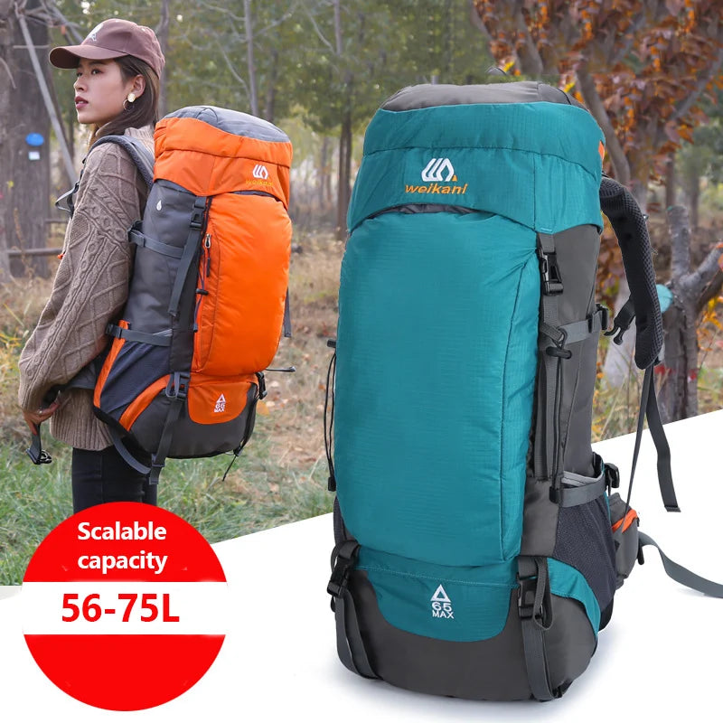 65L Camping Waterproof Backpack