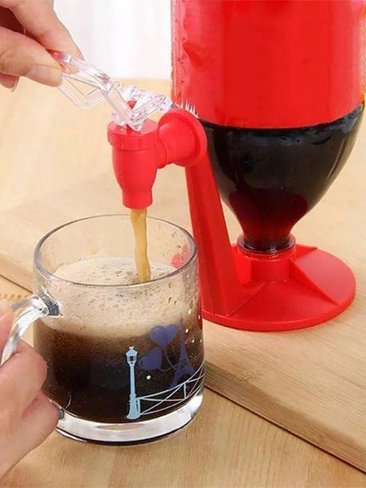 Creative Summer Cola Inverted Beverage Switch Faucet Hand Press Beverage Dispenser Sprite Cola Dispenser Kitchenware For Kitchen