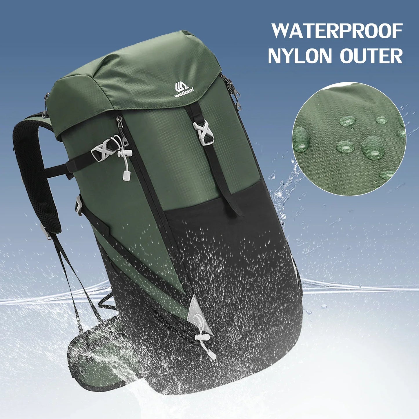 50L Mountain Waterproof Backpack